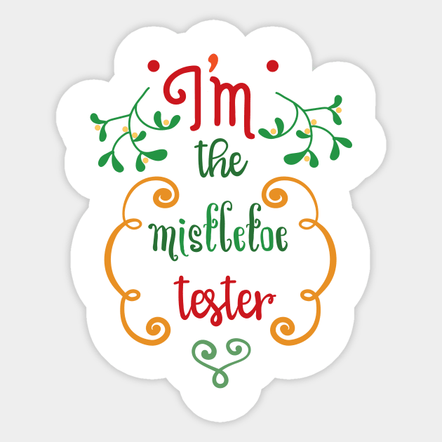 Mistletoe Tester Sticker by hippyhappy